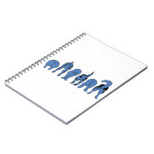 Carnet Boutons de chien bleu (Côté gauche)