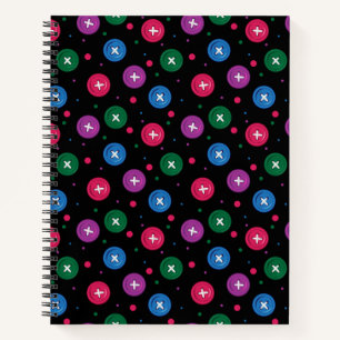 Carnet Boutons et points amusants