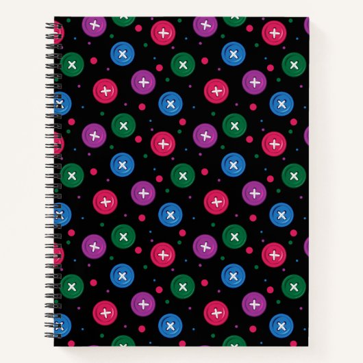 Carnet Boutons et points amusants (Devant)