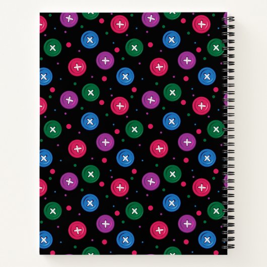 Carnet Boutons et points amusants (Dos)