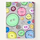 Carnet Boutons Pastel mignons (Dos)