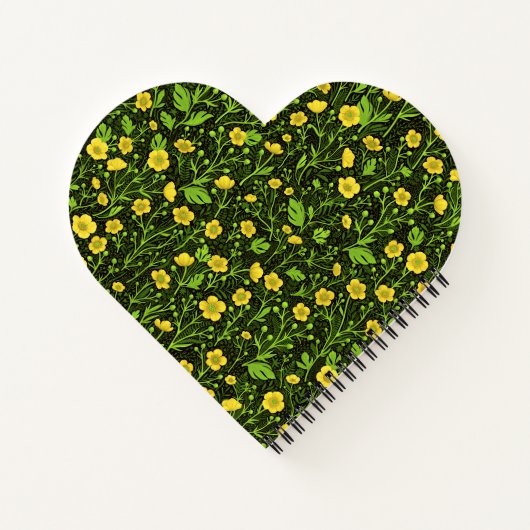 Carnet Boutons sur noir (Dos)