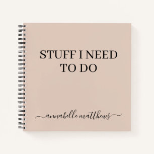 Carnet Bouts De Beige Que Je Dois Faire Pour Faire Liste