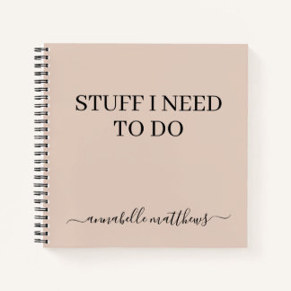Carnet Bouts De Beige Que Je Dois Faire Pour Faire Liste