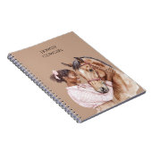 Carnet Bow rose Western Farm Cowgirl Horse (Côté Droit)