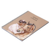 Carnet Bow rose Western Farm Cowgirl Horse (Côté gauche)