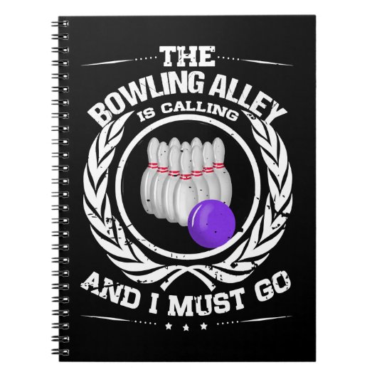 Carnet Bowling Bowl L'Allée Appelle Et Je Dois Aller 1933 (Devant)