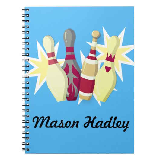 Carnet Bowling de style vintage (Devant)
