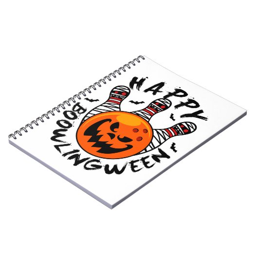 Carnet Bowling Halloween Bowler Happy Bowlingween (Côté gauche)