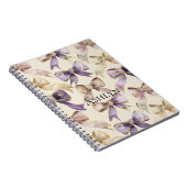 Carnet Bows en or violet (Côté Droit)