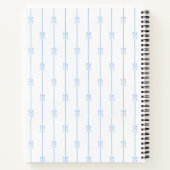 Carnet Bows et bandes bleues (Dos)