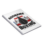 Carnet Boxe Anneau AJOUTER NOM Boxer Gym Speed Sac (Côté Droit)