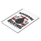 Carnet Boxe Anneau AJOUTER NOM Boxer Gym Speed Sac (Côté gauche)