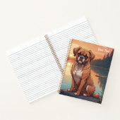 Carnet Boxer au bord d'un lac (Intérieur)