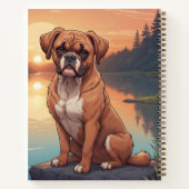 Carnet Boxer au bord d'un lac (Dos)