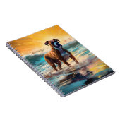 Carnet Boxer Beach Surfing Peinture (Côté Droit)