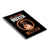 Carnet Boxer Dog Juste un de plus Boxer Je promets Boxer (Côté Droit)