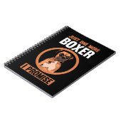 Carnet Boxer Dog Juste un de plus Boxer Je promets Boxer (Côté gauche)