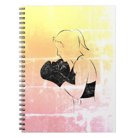 Carnet Boxer féminin en détresse (Devant)
