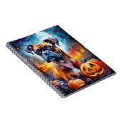 Carnet Boxer Halloween avec la peur Citrouille (Côté Droit)