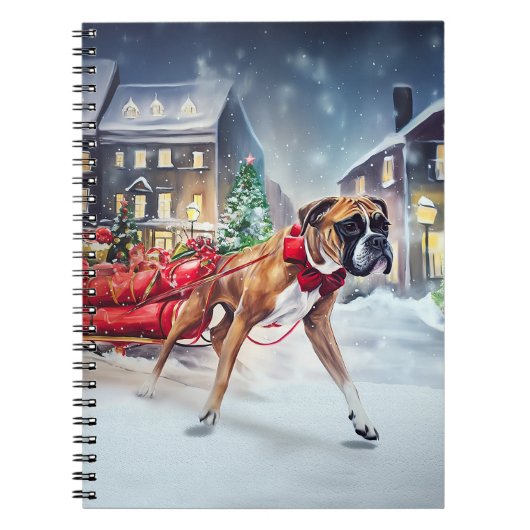 Carnet Boxeur Saison des Fêtes de Noël (Devant)