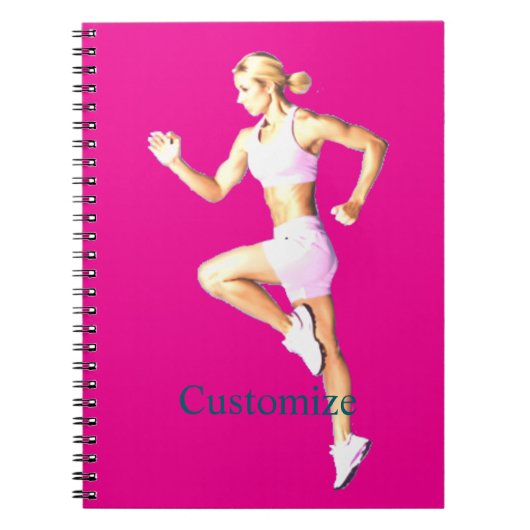 Carnet Boxeuse féminine en forme Thunder_Cove (Devant)