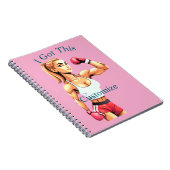 Carnet Boxeuse féminine en forme Thunder_Cove (Côté Droit)