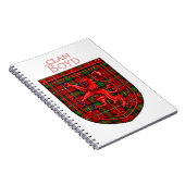 Carnet Boyd Tartan Scottish Plaid Lion Rampant (Côté Droit)