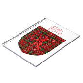 Carnet Boyd Tartan Scottish Plaid Lion Rampant (Côté gauche)