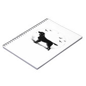 Carnet Boykin Spaniel Dog - Halloween Moon Silhouette Cla (Côté gauche)
