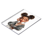 Carnet Braided Glam Girl Spiral Photo Notebook (Côté gauche)