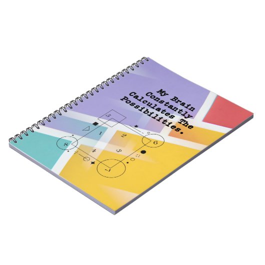 Carnet Brain Calculates Possibilities | Math Thinker (Côté gauche)