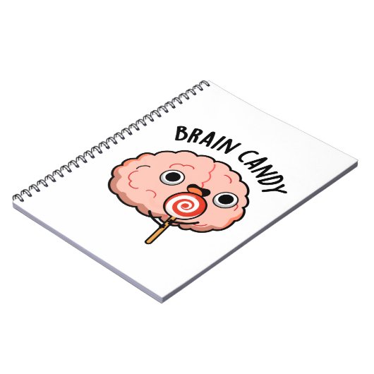 Carnet Brain Candy Funny Cerveau Anatomie Pun (Côté gauche)