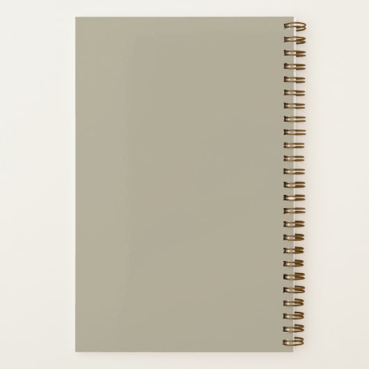 Carnet Brain Dump List Thoughts Personalized Simple Beige (Verso)