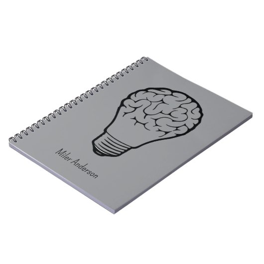 Carnet Brain Lamp - Creative Thinking Notebook- Mapping  (Côté gauche)