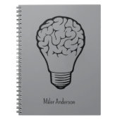 Carnet Brain Lamp - Creative Thinking Notebook- Mapping  (Devant)