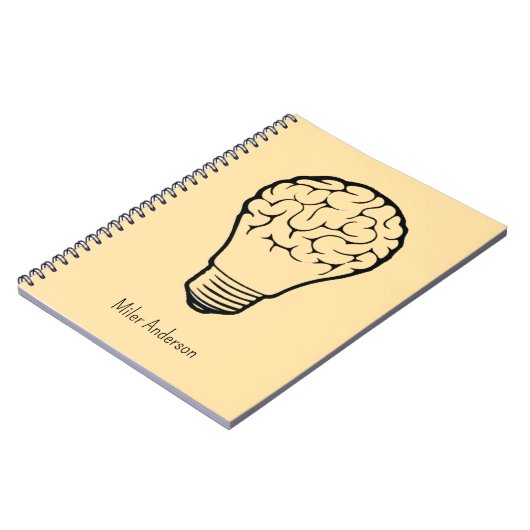 Carnet Brain Lamp - Creative Thinking Notebook- Mapping  (Côté gauche)