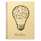 Carnet Brain Lamp - Creative Thinking Notebook- Mapping (Devant)