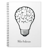 Carnet Brain Lamp - Creative Thinking Notebook- Mapping  (Devant)