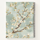 Carnet Branche Botanique Fleur Blanche Délicate (Dos)