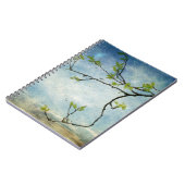 Carnet Branche d'arbre au-dessus de ciel texturisé (Côté gauche)