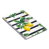 Carnet Branche de citron : lisière d'aquarelle d'agrumes (Côté Droit)