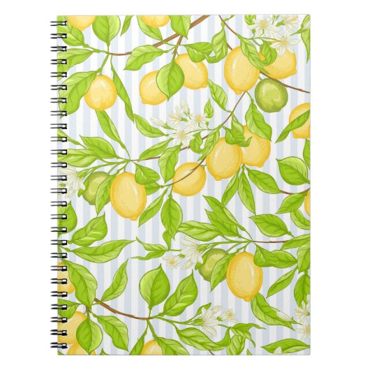 Carnet Branche de citronnier : Motif sans fil (Devant)