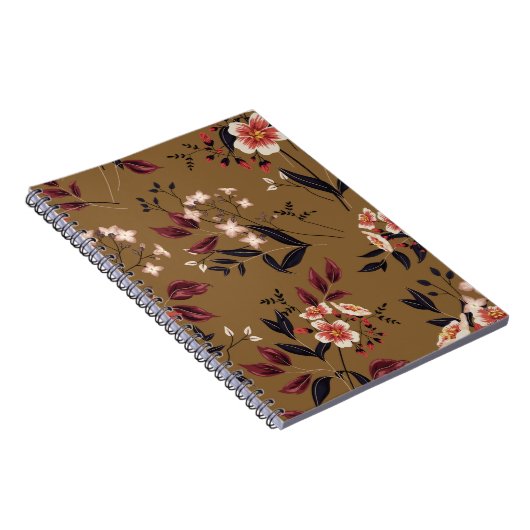 Carnet Branche de fleurs roses, composition abstraite. (Côté Droit)