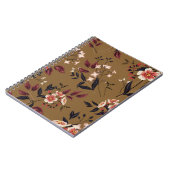 Carnet Branche de fleurs roses, composition abstraite. (Côté gauche)