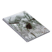 Carnet Branche des pins neigeux Photographie de la nature (Côté Droit)