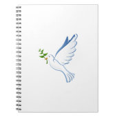 Carnet Branche d'olivier et colombe (Devant)