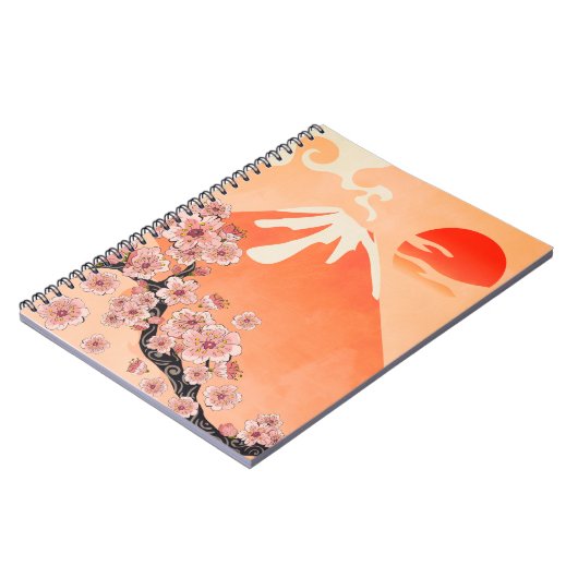 Carnet Branche et volcan Sakura (Côté gauche)