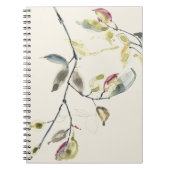 Carnet Branche feuille aquarelle (Devant)