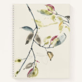 Carnet Branche feuille aquarelle (Devant)